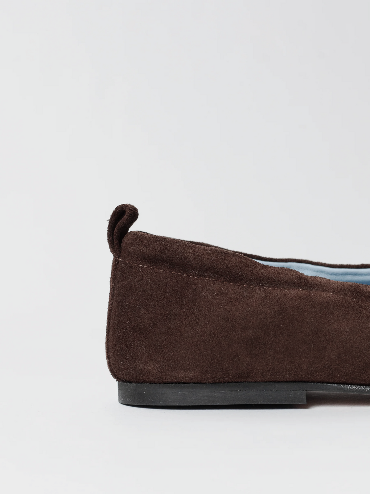 Blankens The Sophie Brown blue lining ballerina