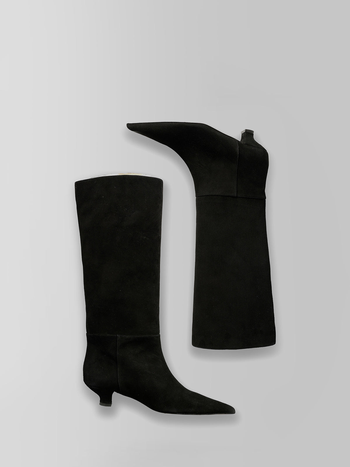 Blankens The Sydney Black Suede Knee-high Boots