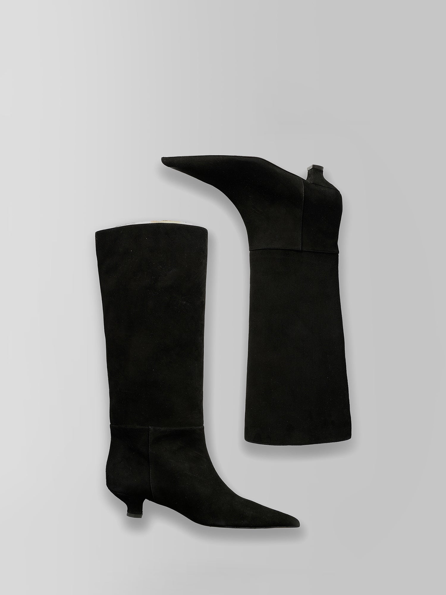 Blankens The Sydney Black Suede Knee-high Boots