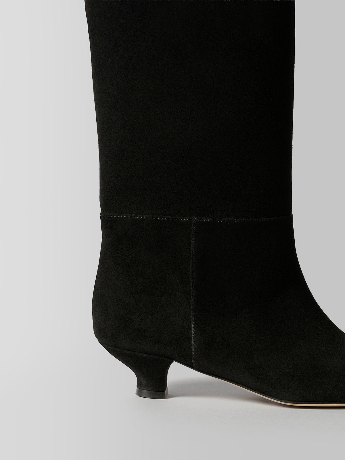 Blankens The Sydney Black Suede Knee-high Boots