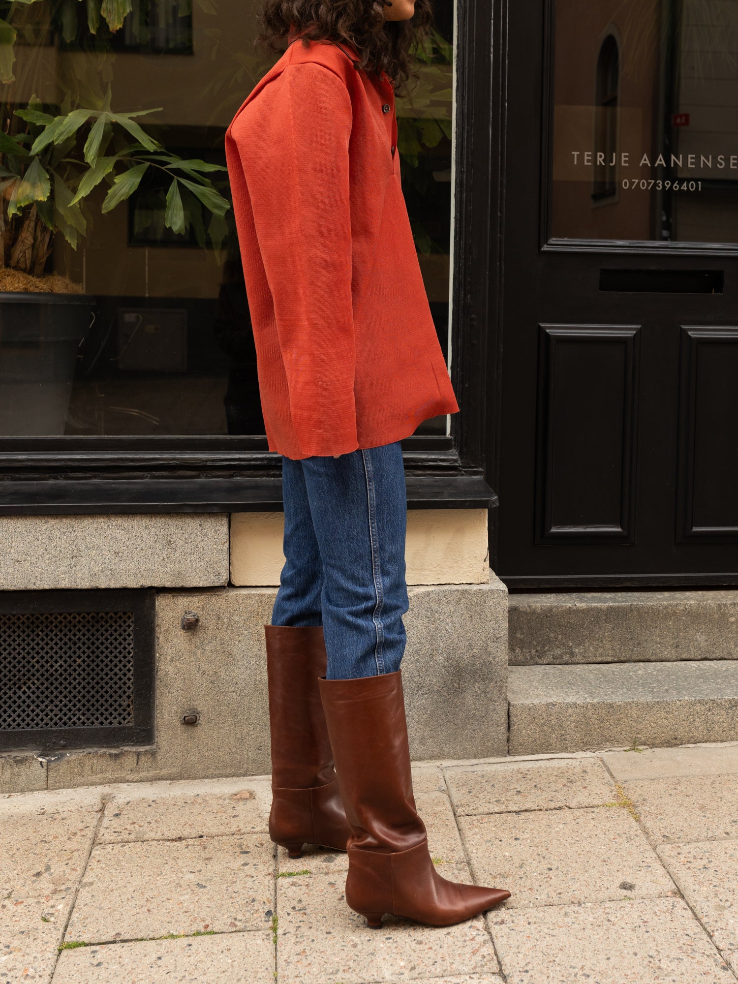 Blankens The Sydney Brown Leather Knee-high Boots