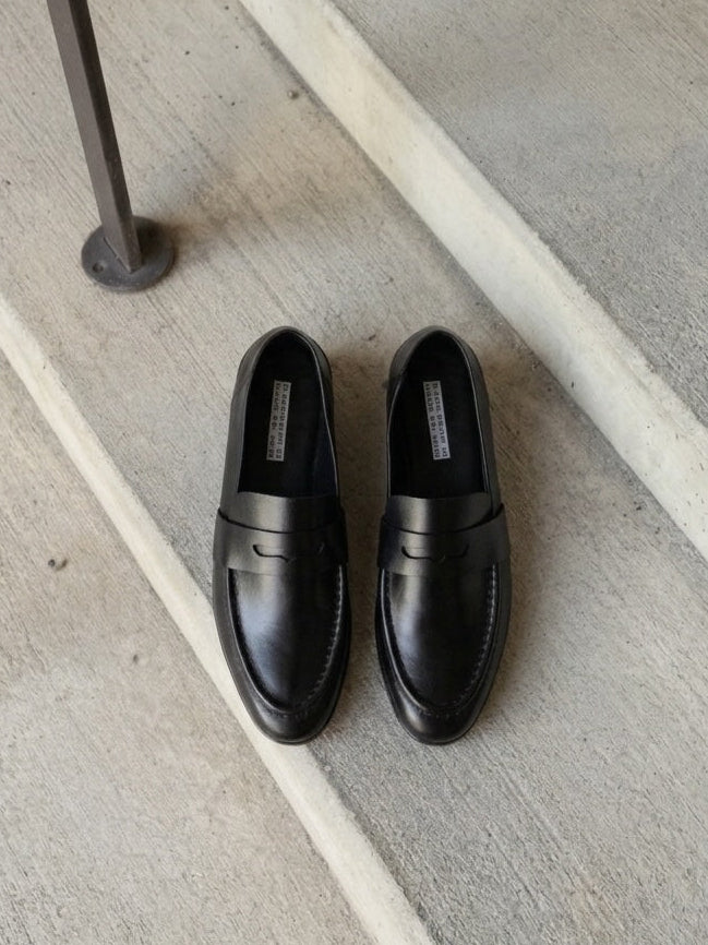 Blankens The Vienna Black Leather Loafer