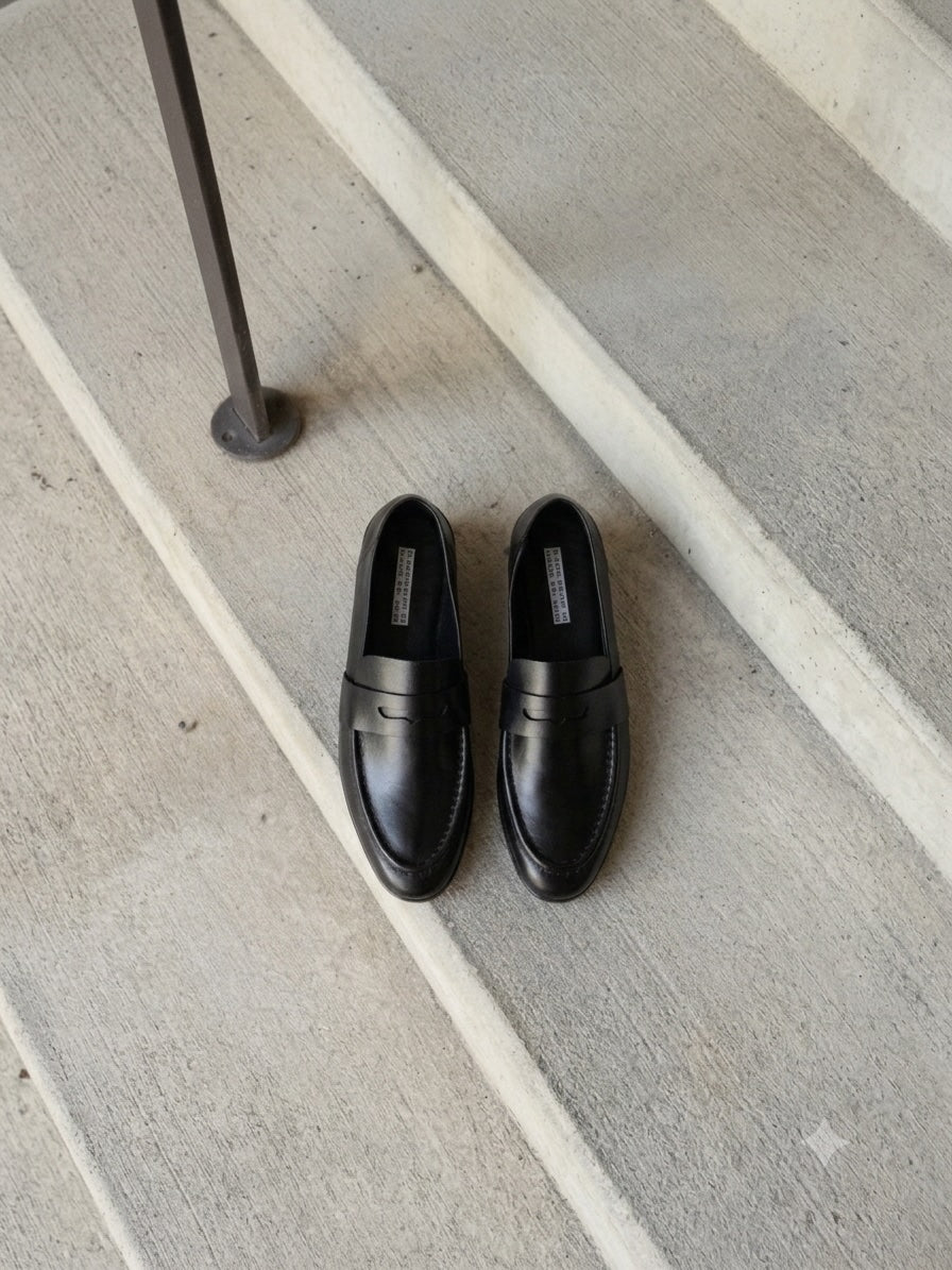Blankens The Vienna Black Leather Loafer