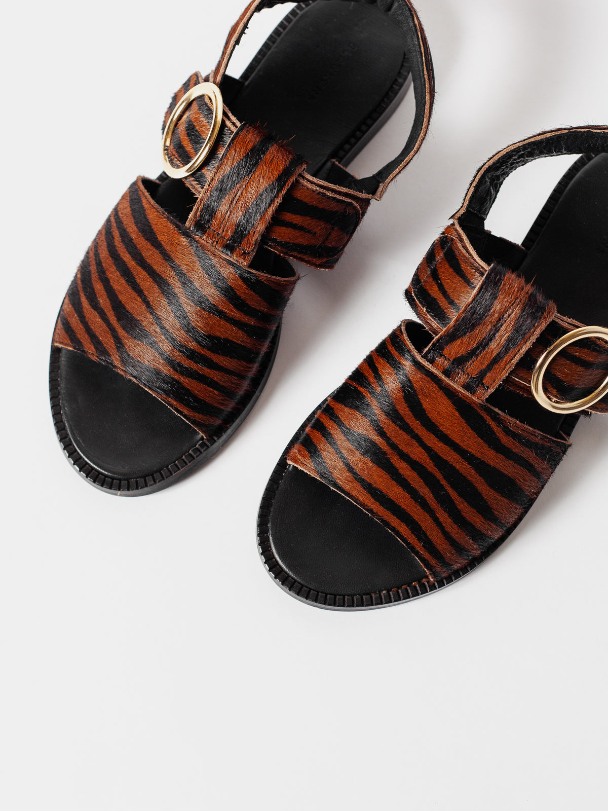 The Palermo Rust Zebra Hair-On Leather