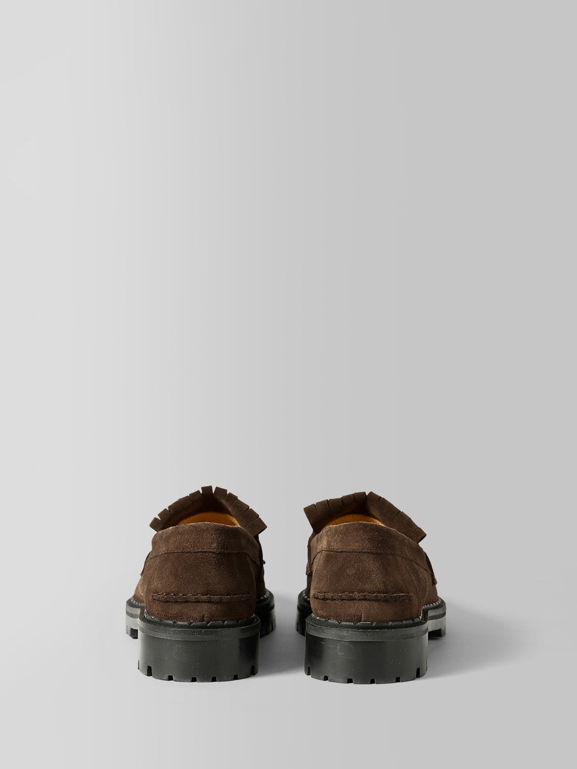 THE AMAL BROWN SUEDE LOAFER