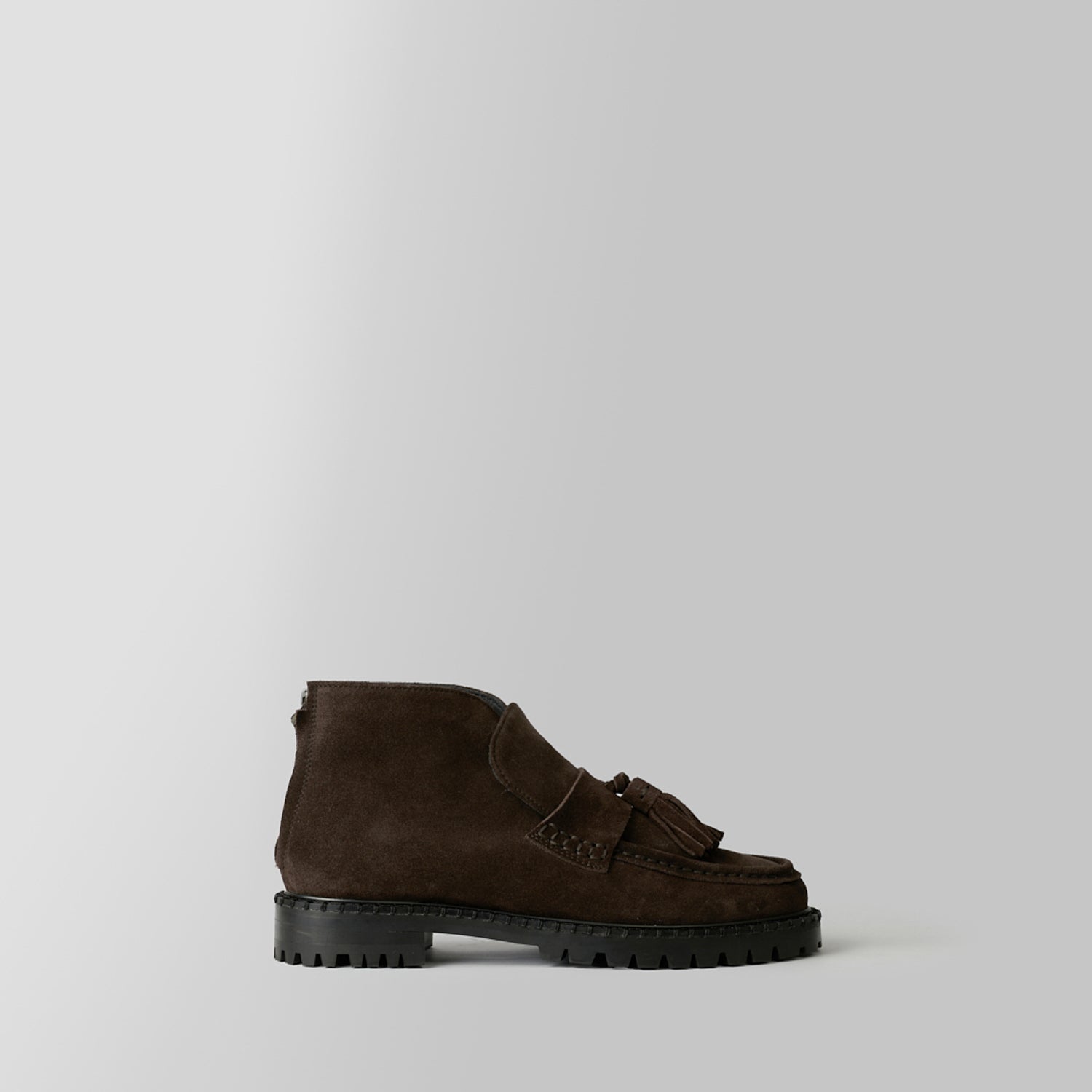 THE AMAL HIGH BROWN SUEDE