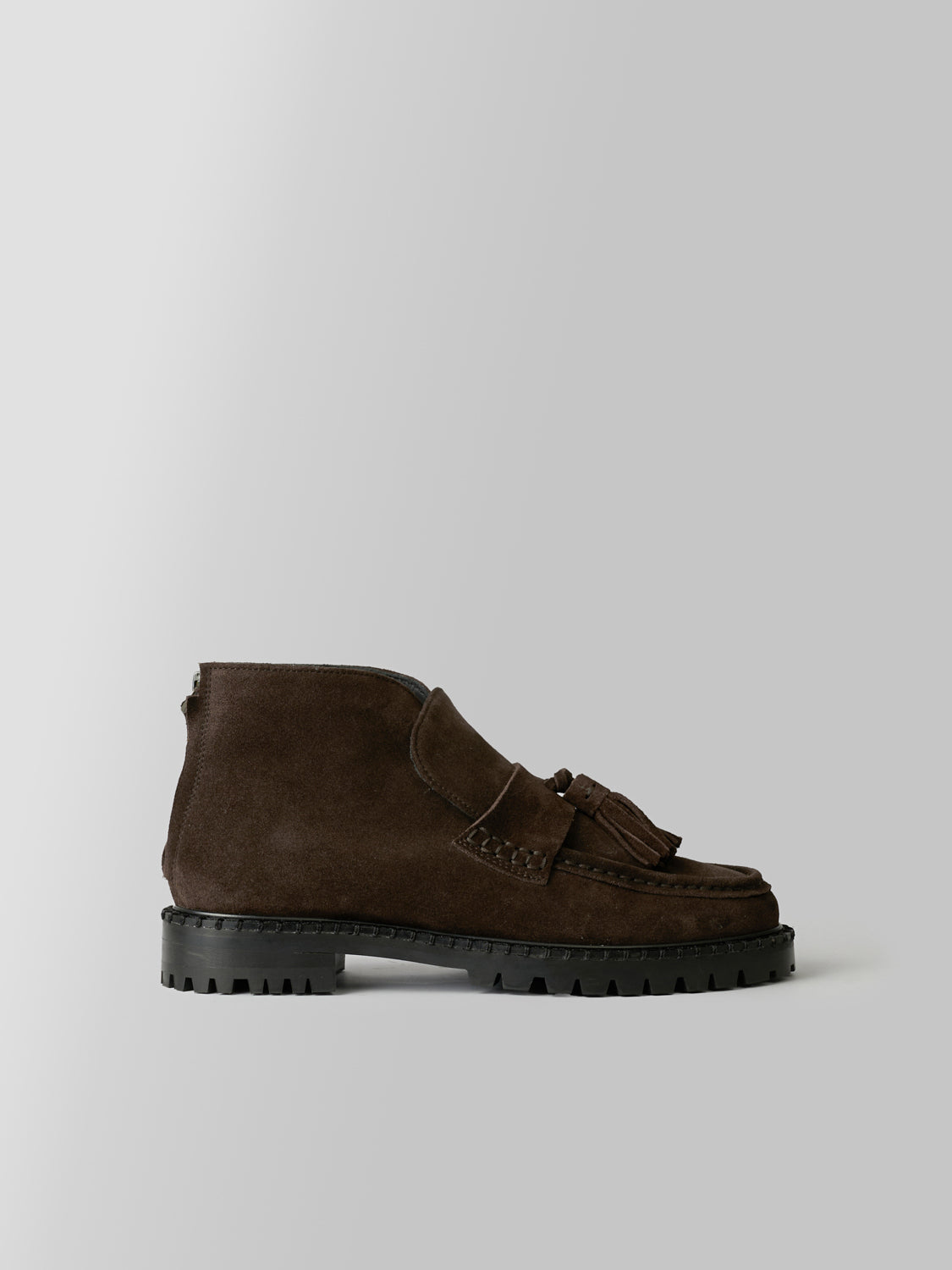 THE AMAL HIGH BROWN SUEDE