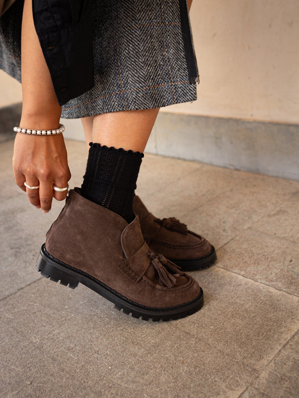 Blankens The Amal Brown High Loafers