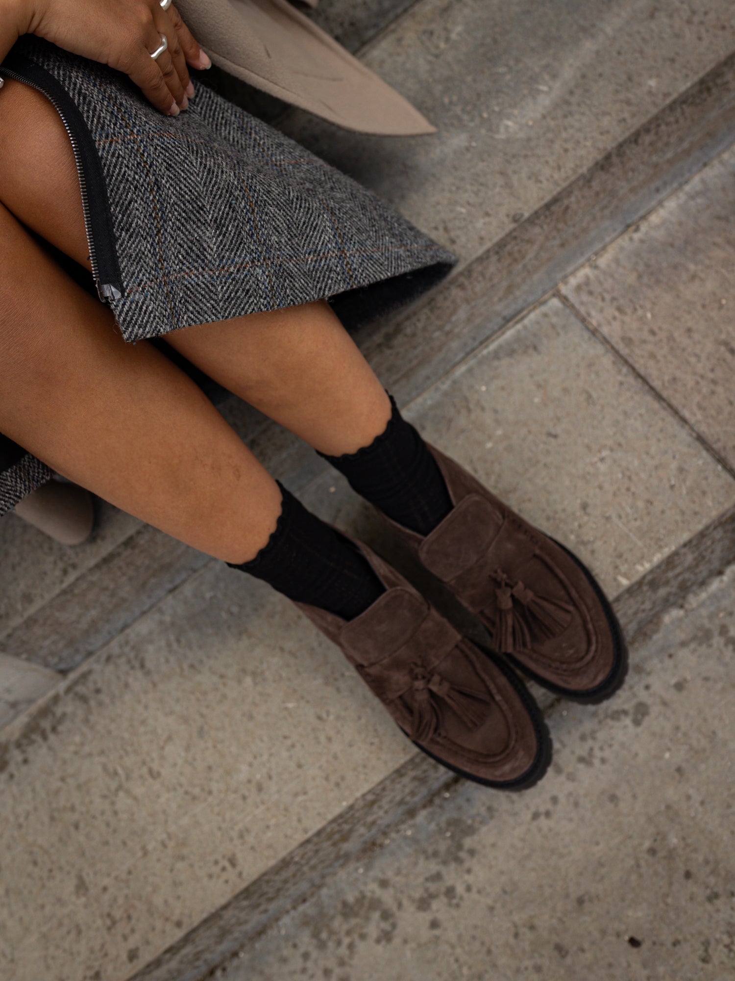 Blankens The Amal Brown High Loafers