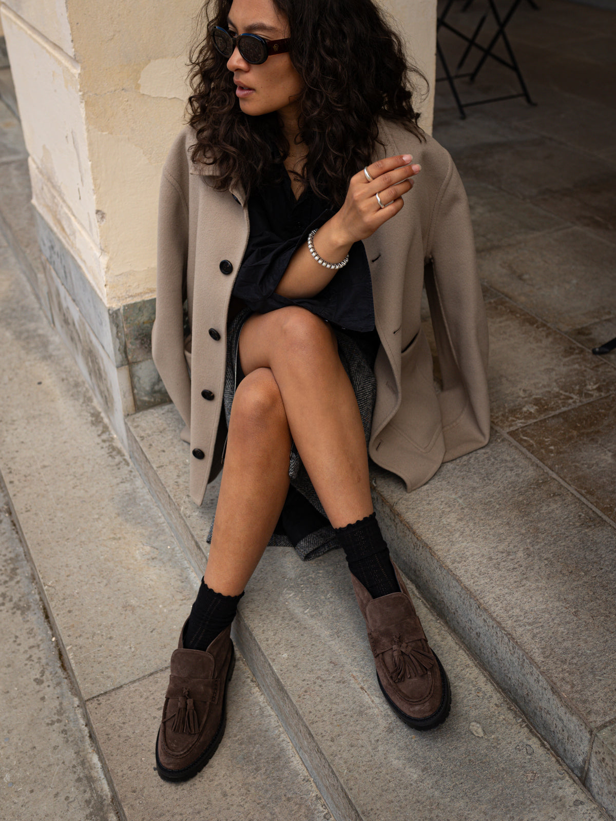 Blankens The Amal Brown High Loafers