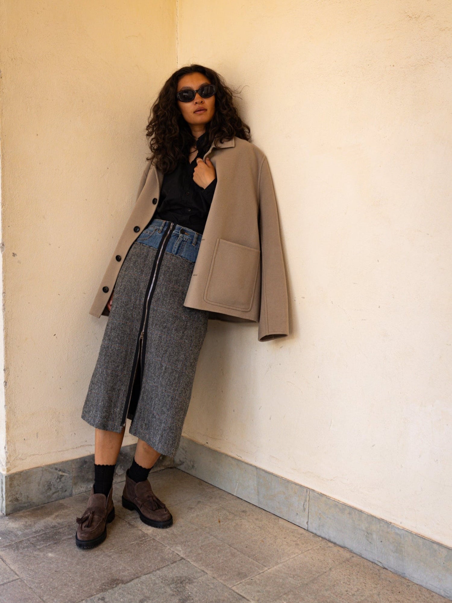 Blankens The Amal Brown High Loafers