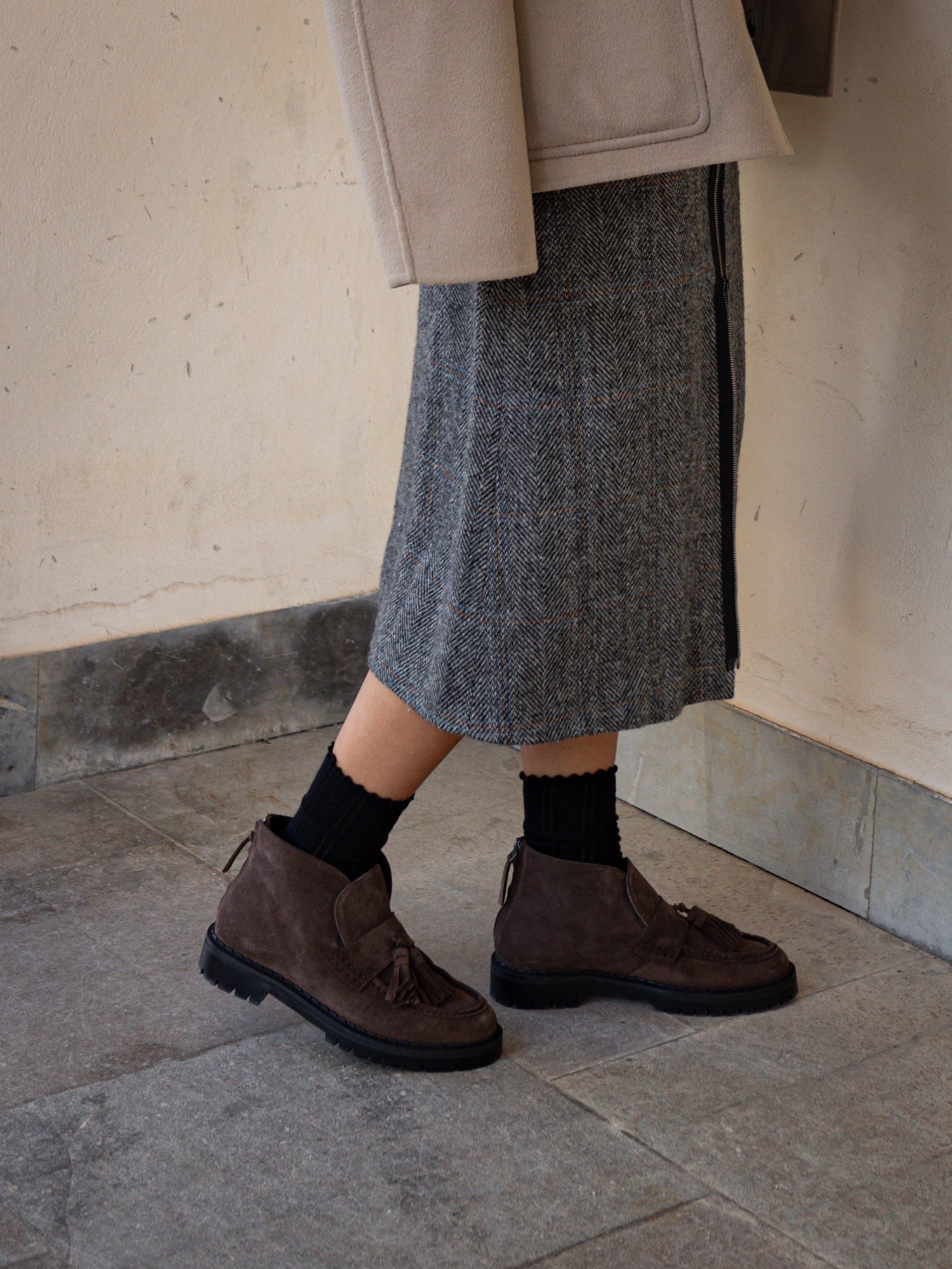 Blankens The Amal Brown High Loafers