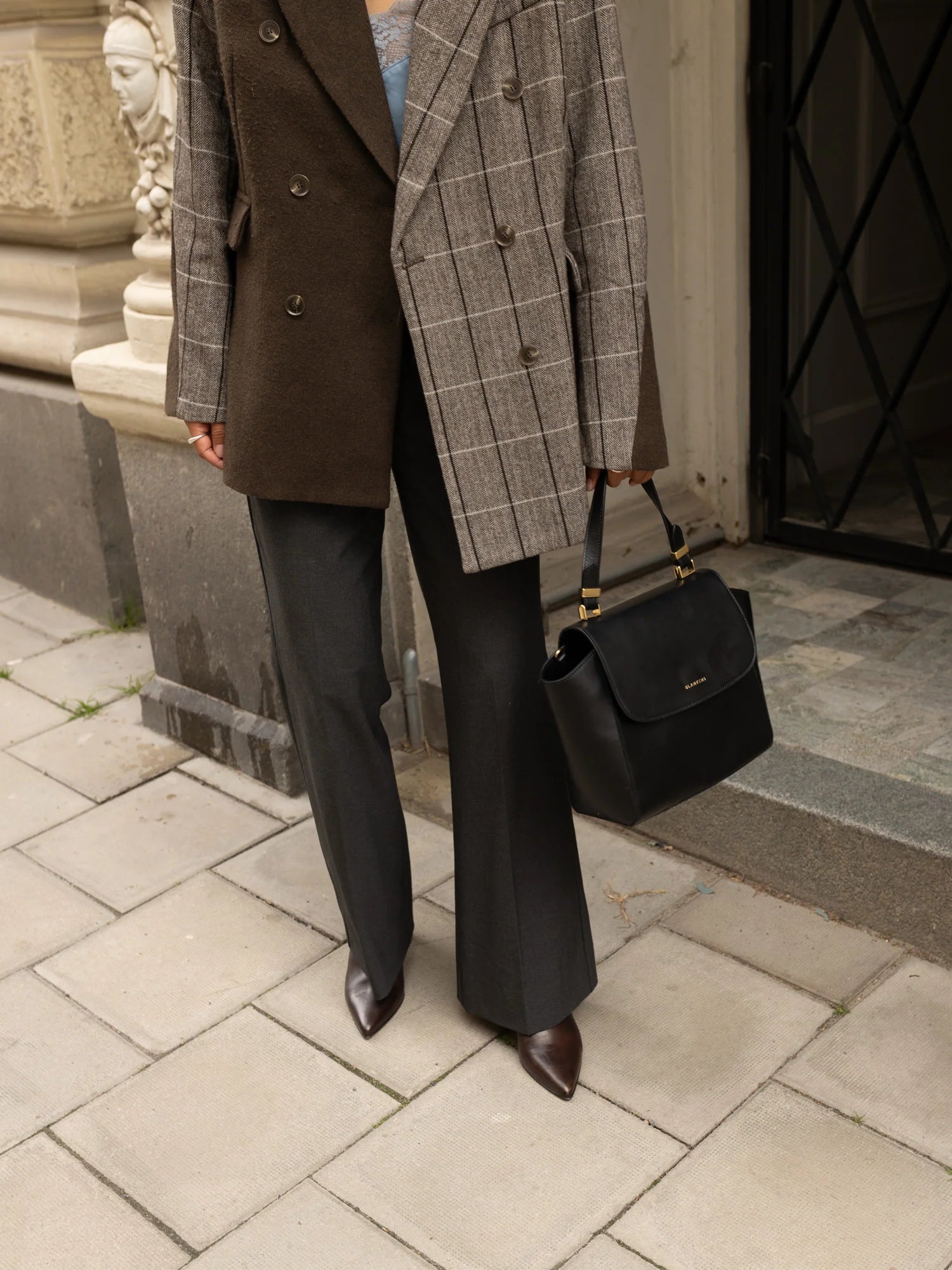 Blankens The Madison Black Leather Handbag