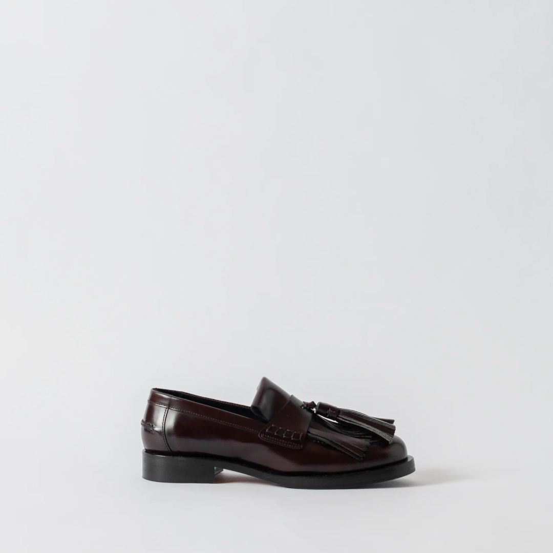 The Verona Burgundy Brown Leather