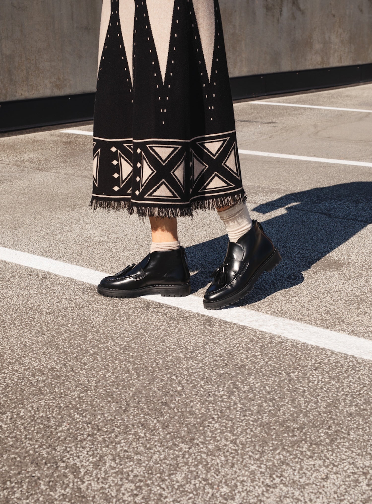 THE AMAL HIGH BLACK LEATHER