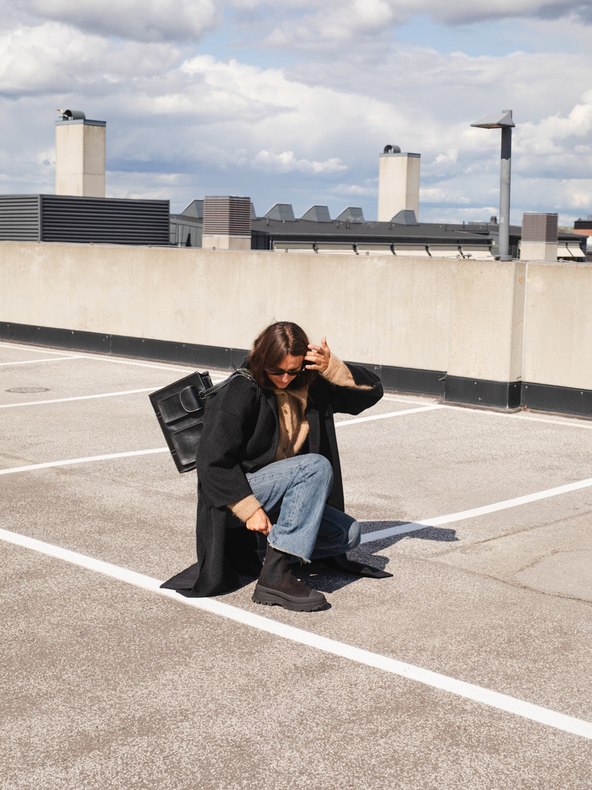 The Baltimore Black Water-Resistant Leather