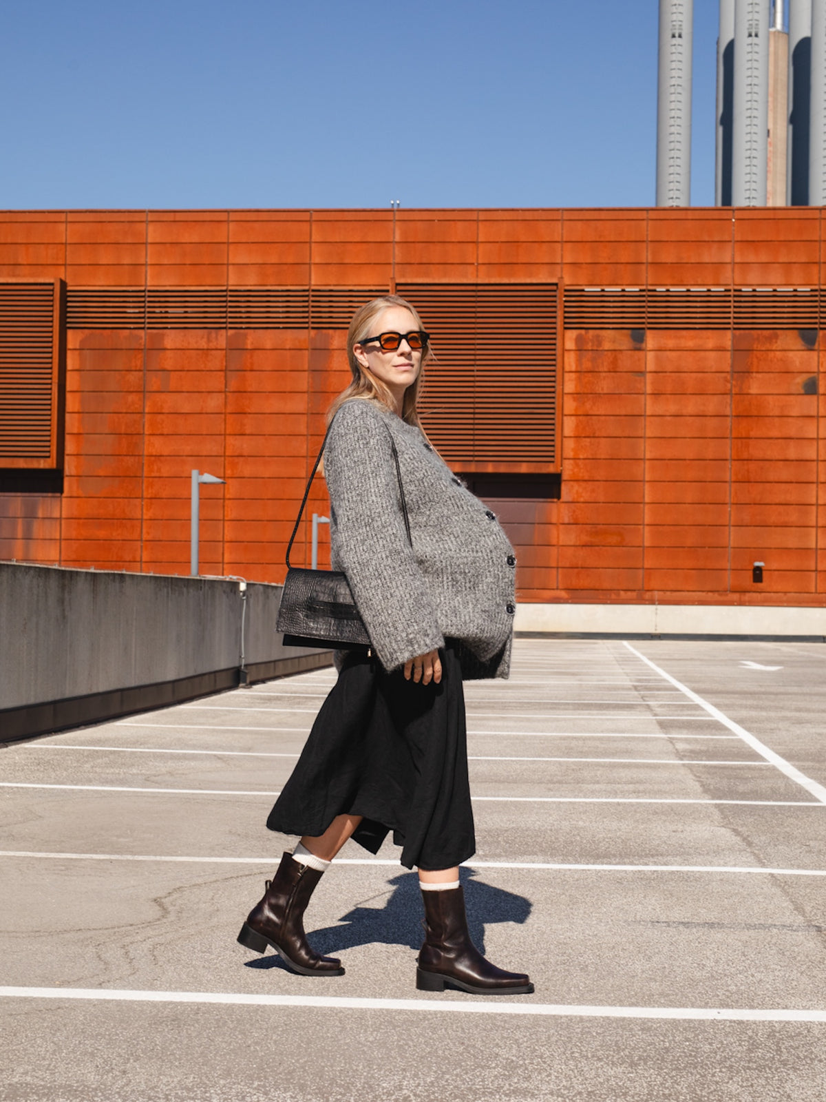 The Hedda Washed Brown Leather