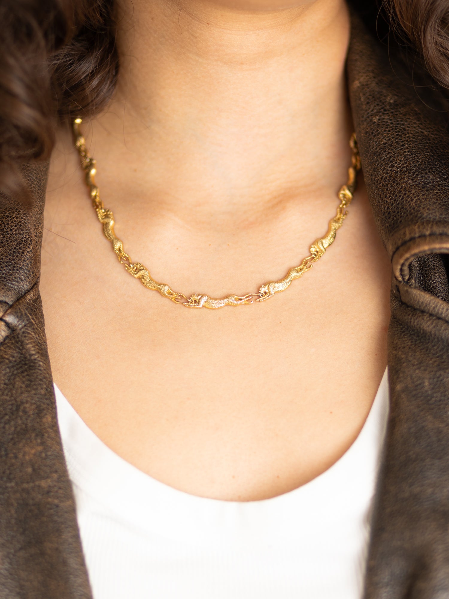 GOLD LARGE CHEETAH CHAIN