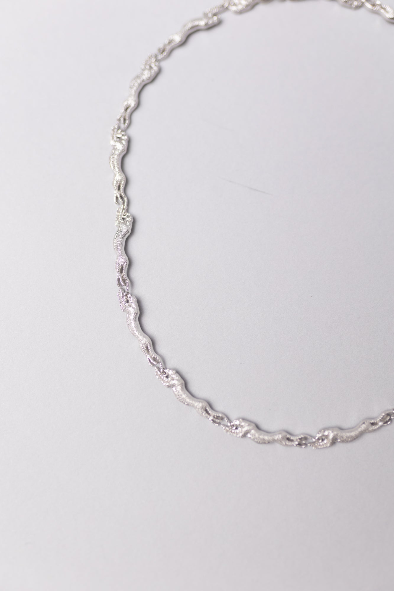Blankens Silver Large Cheetah Chain Necklace