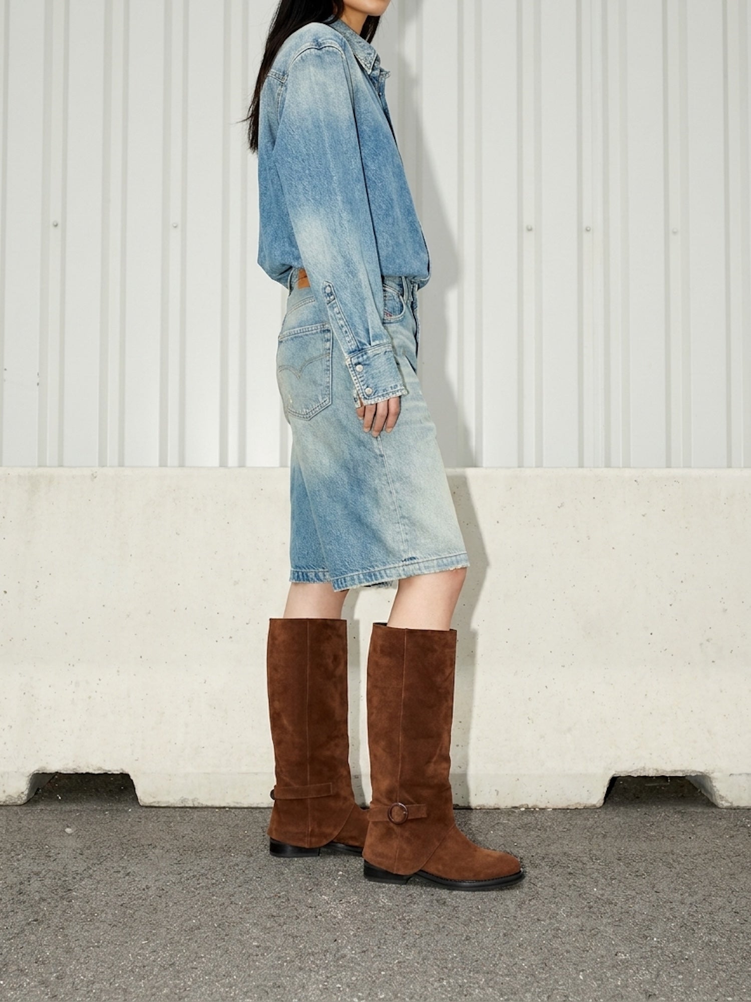 THE MICHELLE CHOCOLATE BROWN SUEDE