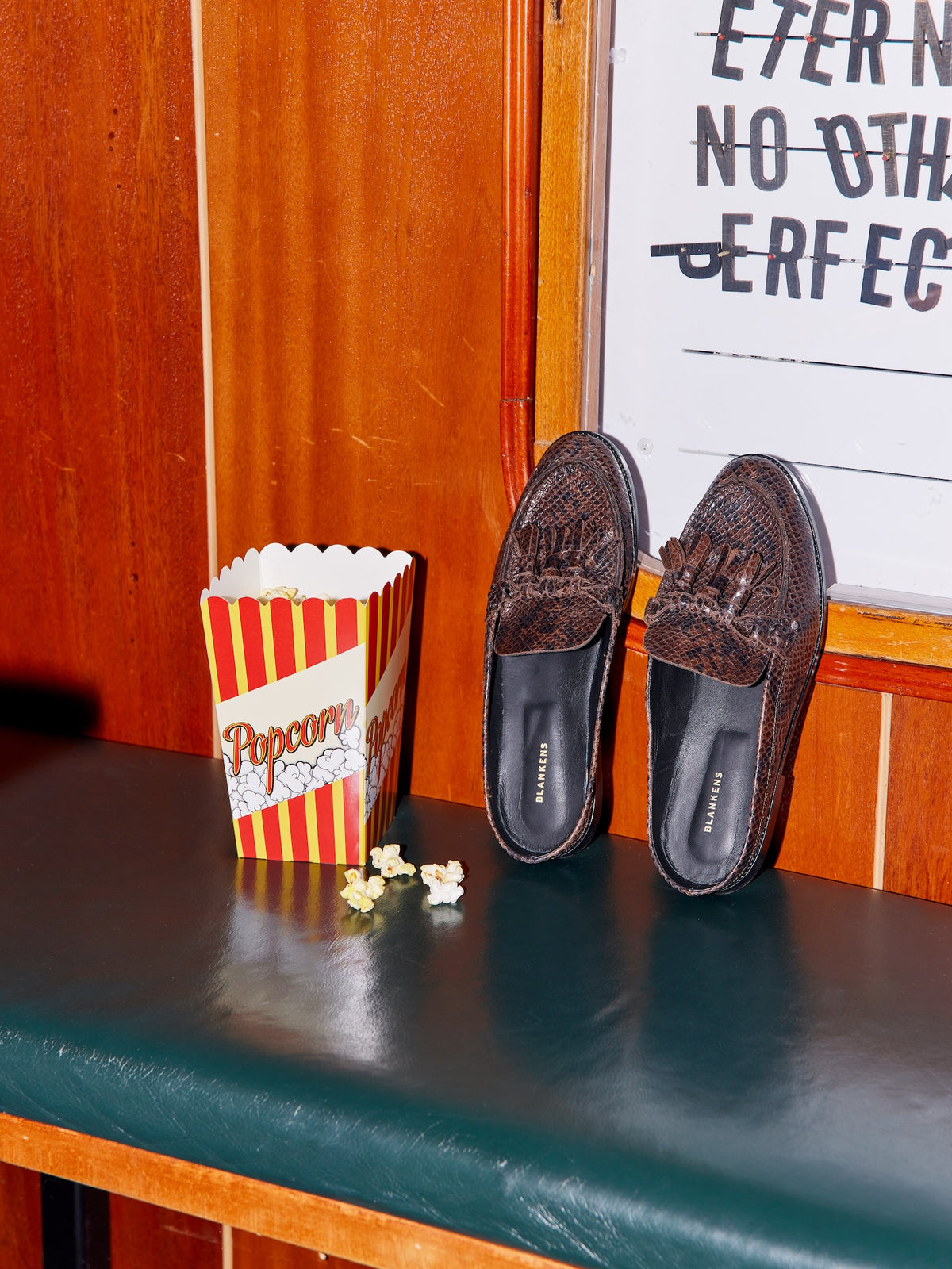 The Ingrid Brown Reptile-Embossed Leather