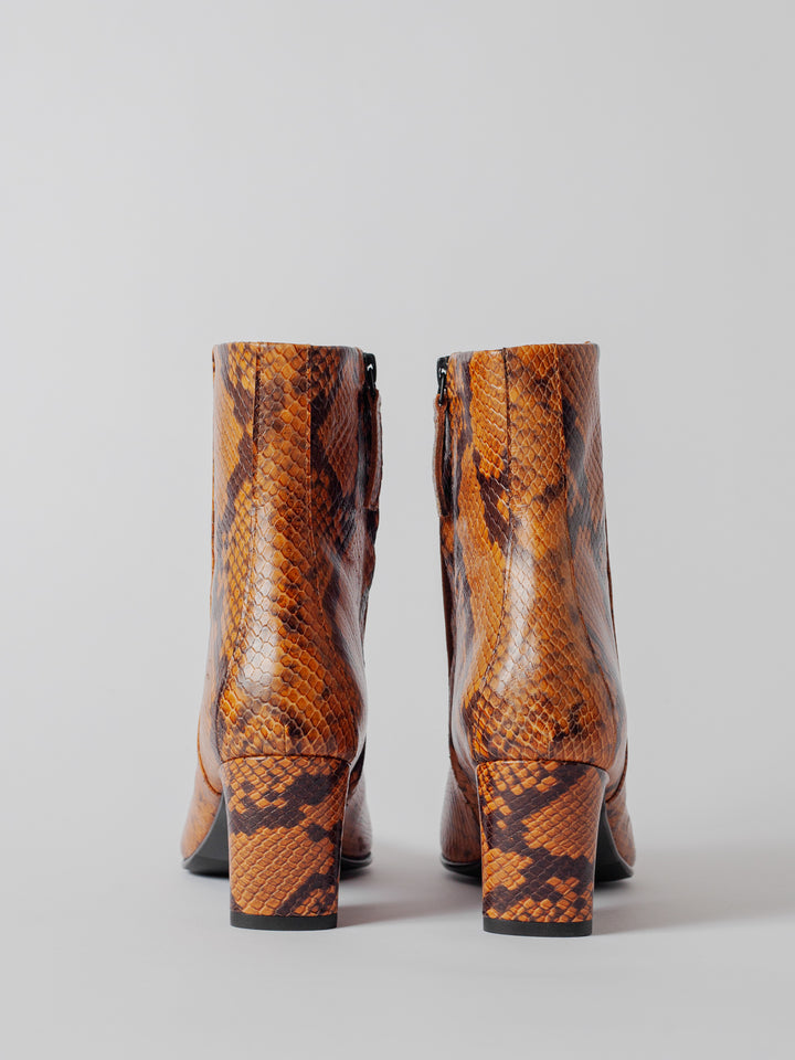 Blankens The Riverside Boot Serpent, Reptile embossed calf leather. Serpent embossed leather. Fall Winter boot. 