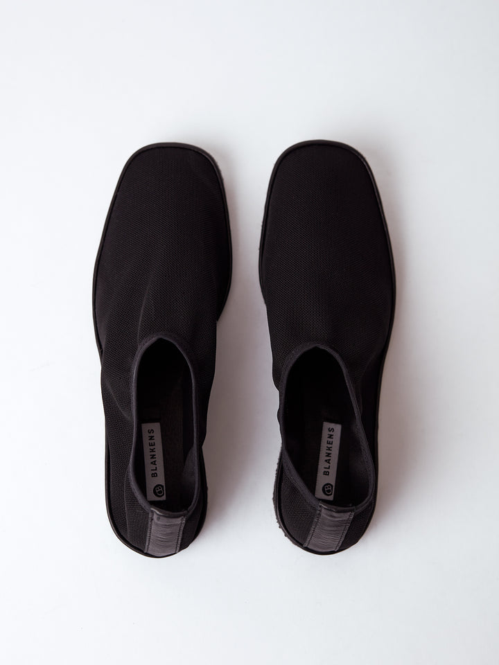 Blankens The Linn Black Mesh sandal ballerina shoe black mesh