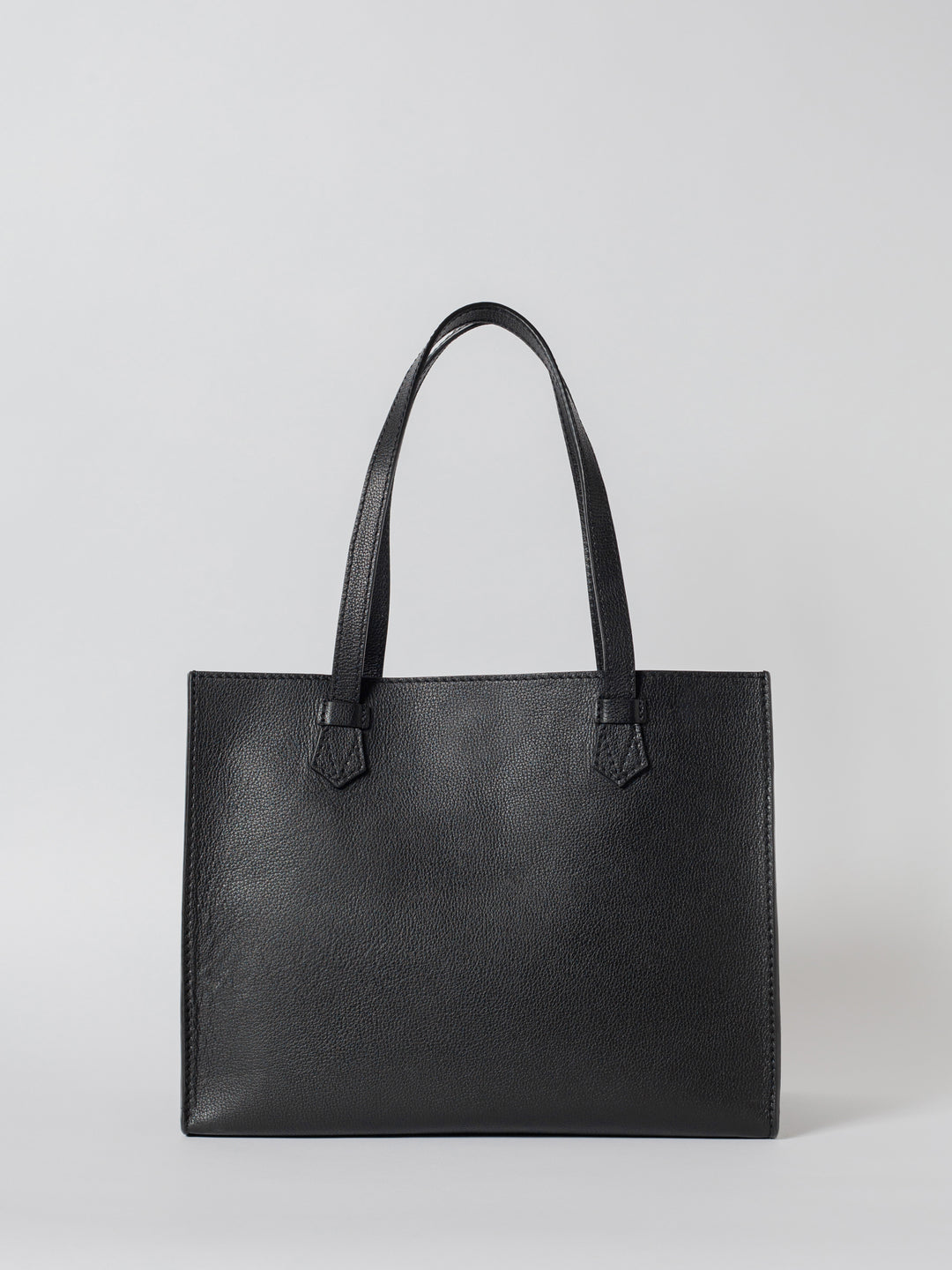 Blankens The Martha Terracotta Lining leather bag in black with terracotta lining