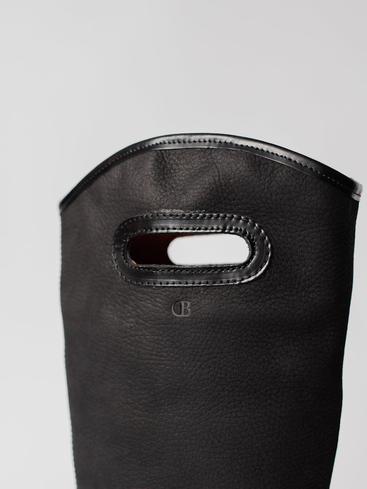 Blankens black boot with handles The Alexia High Black Eco detailed picture of the handle